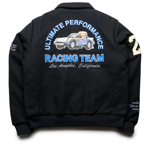 Market Ultimate Rally Bear Varsity Jacket - Washed Black