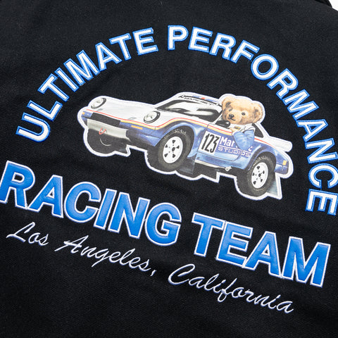 Market Ultimate Rally Bear Varsity Jacket - Washed Black