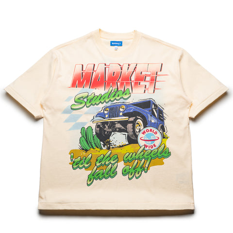 Market Wheels Off Tee - Butter Cream