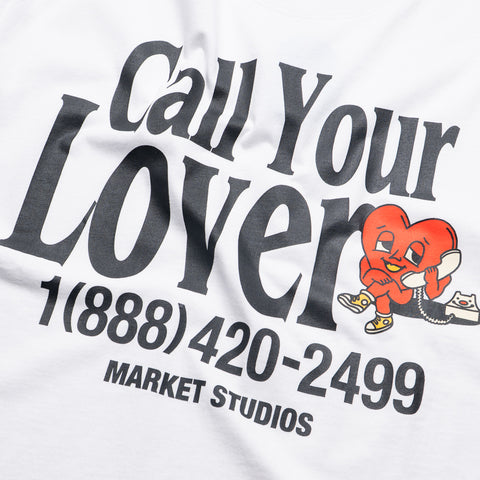 Market Call Your Lover Tee - White