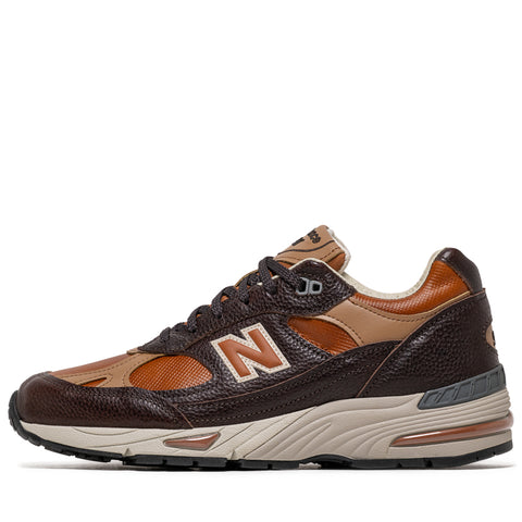 New Balance Made in UK 991v1 - Chocolate Plum/Caramel Cafe