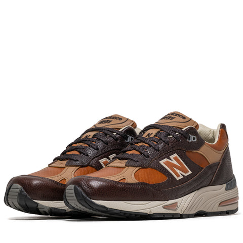 New Balance Made in UK 991v1 - Chocolate Plum/Caramel Cafe