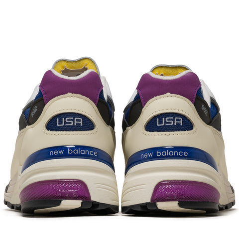 New Balance Made in USA 992 - White/Team Royal