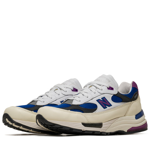 New Balance Made in USA 992 - White/Team Royal