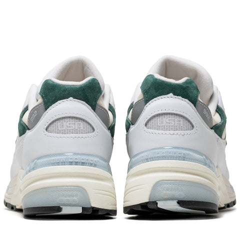 New Balance Made In USA 992 - White/Marsh Green