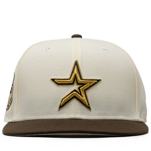 New Era x Politics Houston Astros 59FIFTY Fitted - Chrome/Walnut