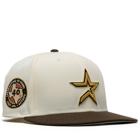 New Era x Politics Houston Astros 59FIFTY Fitted - Chrome/Walnut