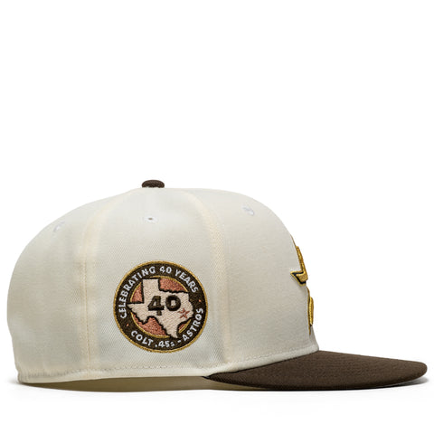 New Era x Politics Houston Astros 59FIFTY Fitted - Chrome/Walnut