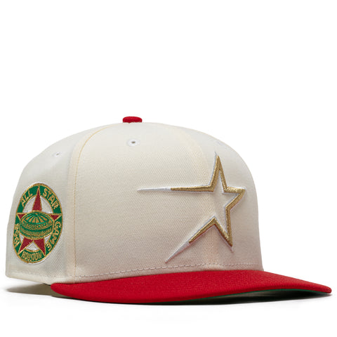 New Era x Politics Houston Astros 59FIFTY Fitted - Chrome/Scarlet