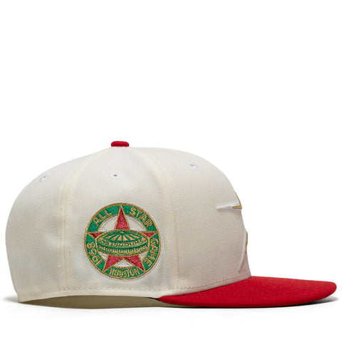 New Era x Politics Houston Astros 59FIFTY Fitted - Chrome/Scarlet