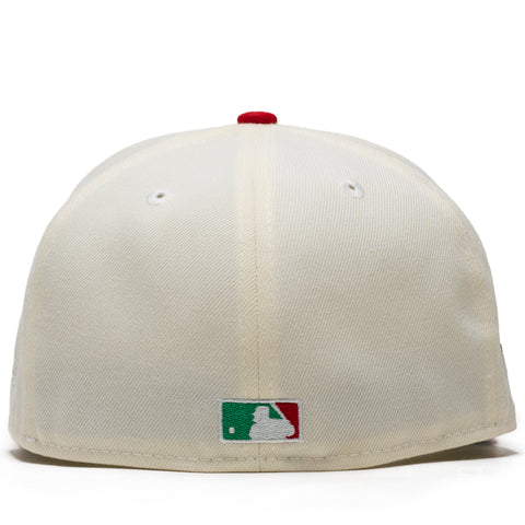New Era x Politics Houston Astros 59FIFTY Fitted - Chrome/Scarlet