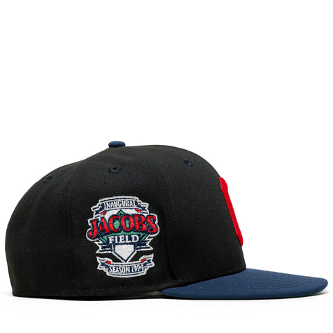 New Era x Politics Cleveland Indians 59FIFTY Fitted - Black/Oceanside