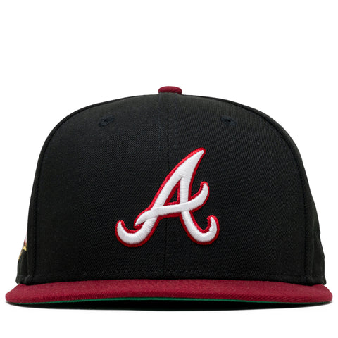 New Era x Politics Atlanta Braves 59FIFTY Fitted - Black/Cardinal