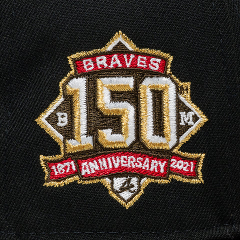 New Era x Politics Atlanta Braves 59FIFTY Fitted - Black/Cardinal