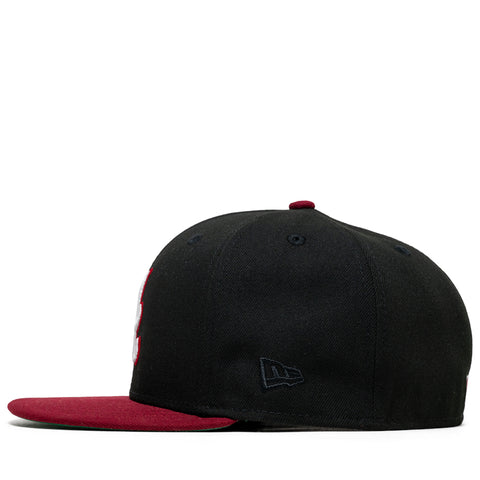 New Era x Politics Atlanta Braves 59FIFTY Fitted - Black/Cardinal