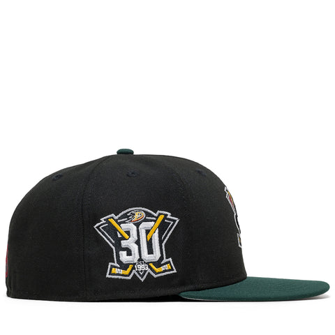 New Era x Politics Anaheim Ducks 59FIFTY Fitted - Black/Dark Green