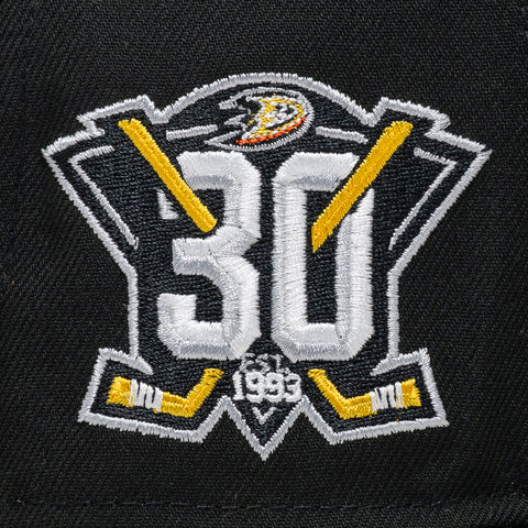 New Era x Politics Anaheim Ducks 59FIFTY Fitted - Black/Dark Green