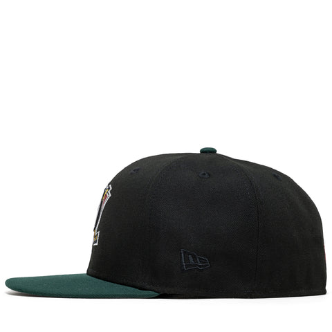 New Era x Politics Anaheim Ducks 59FIFTY Fitted - Black/Dark Green