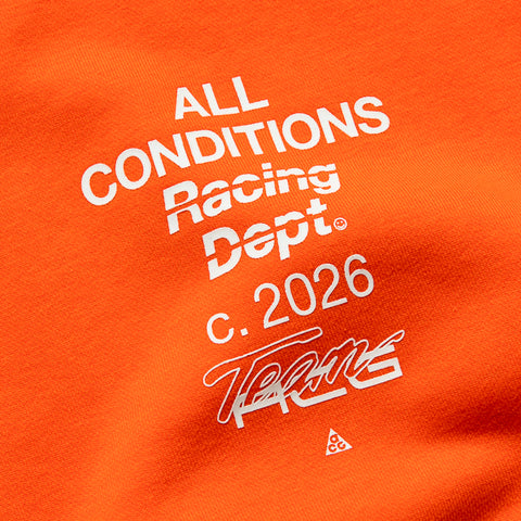 Nike ACG Tuff Fleece Crewneck - Safety Orange/White