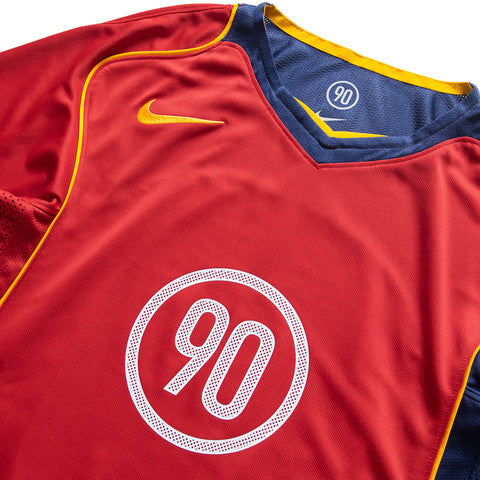 Nike Total 90 Dri-FIT Soccer Jersey - Gym Red/Midnight Navy