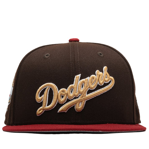 New Era x Politics Los Angeles Dodgers 59FIFTY Fitted Hat - Wood/Merlot
