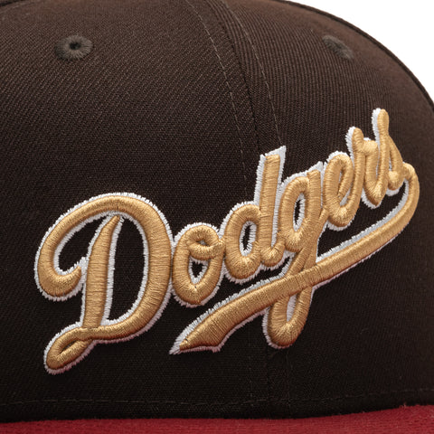 New Era x Politics Los Angeles Dodgers 59FIFTY Fitted Hat - Wood/Merlot