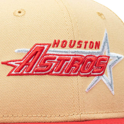 New Era x Politics Houston Astros 59FIFTY Fitted Hat - Vegas/Red