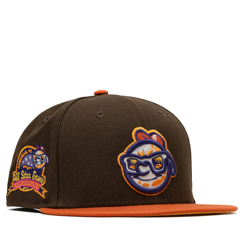 New Era x Politics Asheville Tourists 59FIFTY Fitted Hat - Brown/Sunset