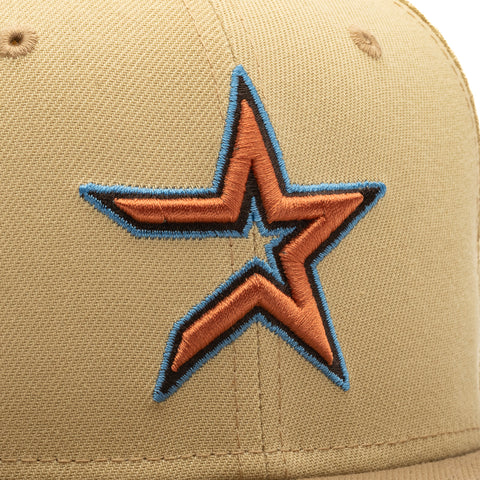 New Era x Politics Houston Astros 59FIFTY Fitted Hat - Butterscotch/Sand