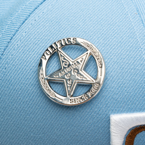 New Era x Politics Texas Rangers 59FIFTY Fitted Hat - Denim/Suede