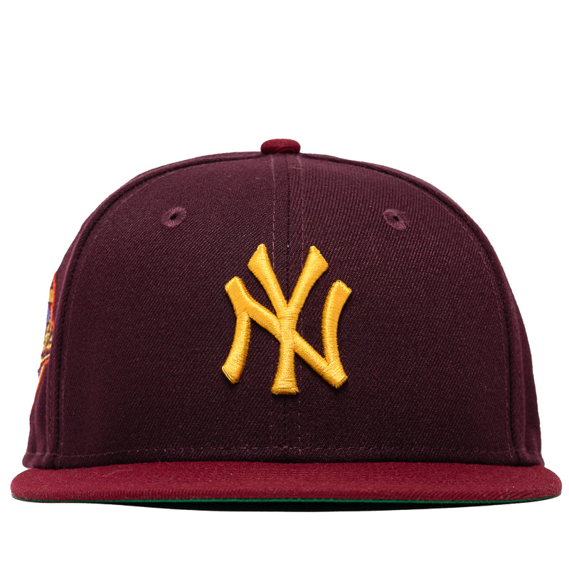 New Era x Politics New York Yankees 59FIFTY Fitted Hat - Cardinal/Maro