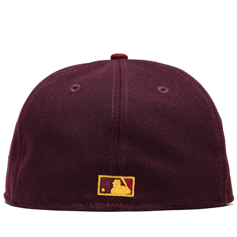 New Era x Politics New York Yankees 59FIFTY Fitted Hat - Cardinal/Maroon