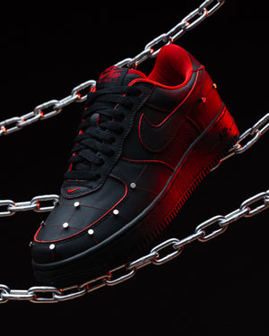 Nike Air Force 1 '01 'Nightmare' - Black/Gym Red