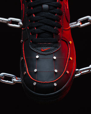 Nike Air Force 1 '01 'Nightmare' - Black/Gym Red