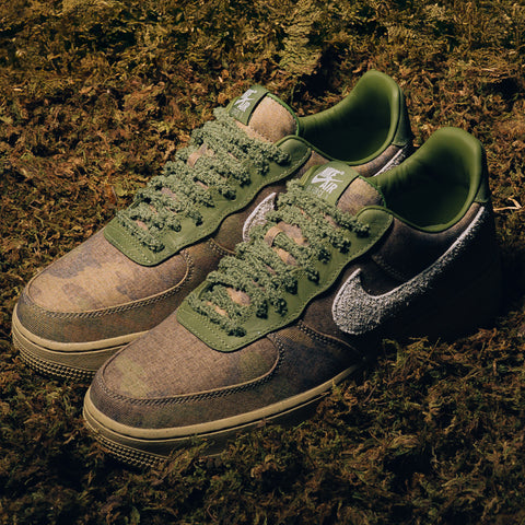 Nike Air Force 1 Low QS 'Camo' - Asparagus/Wheat Grass