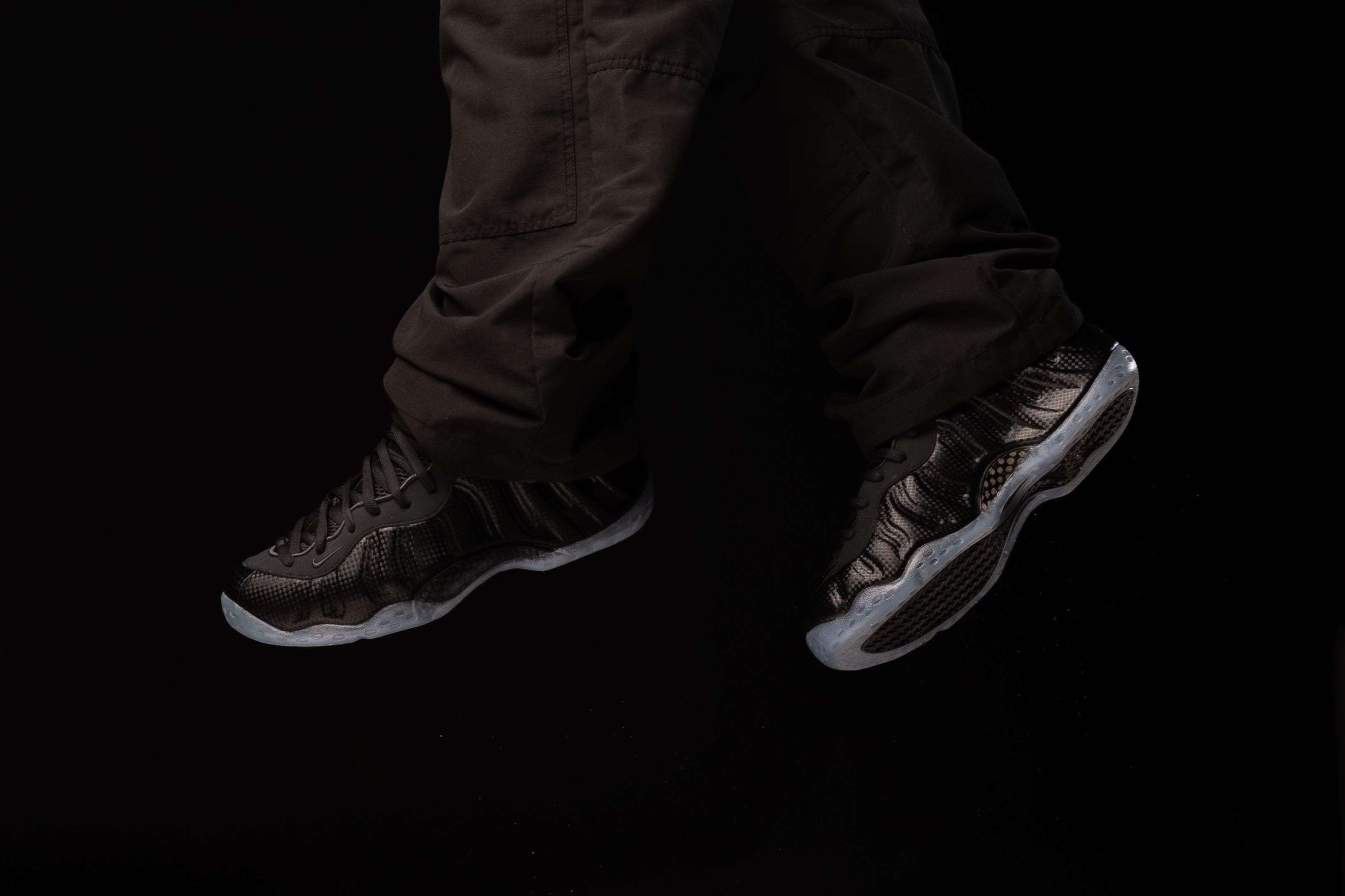 foamposite grey and black