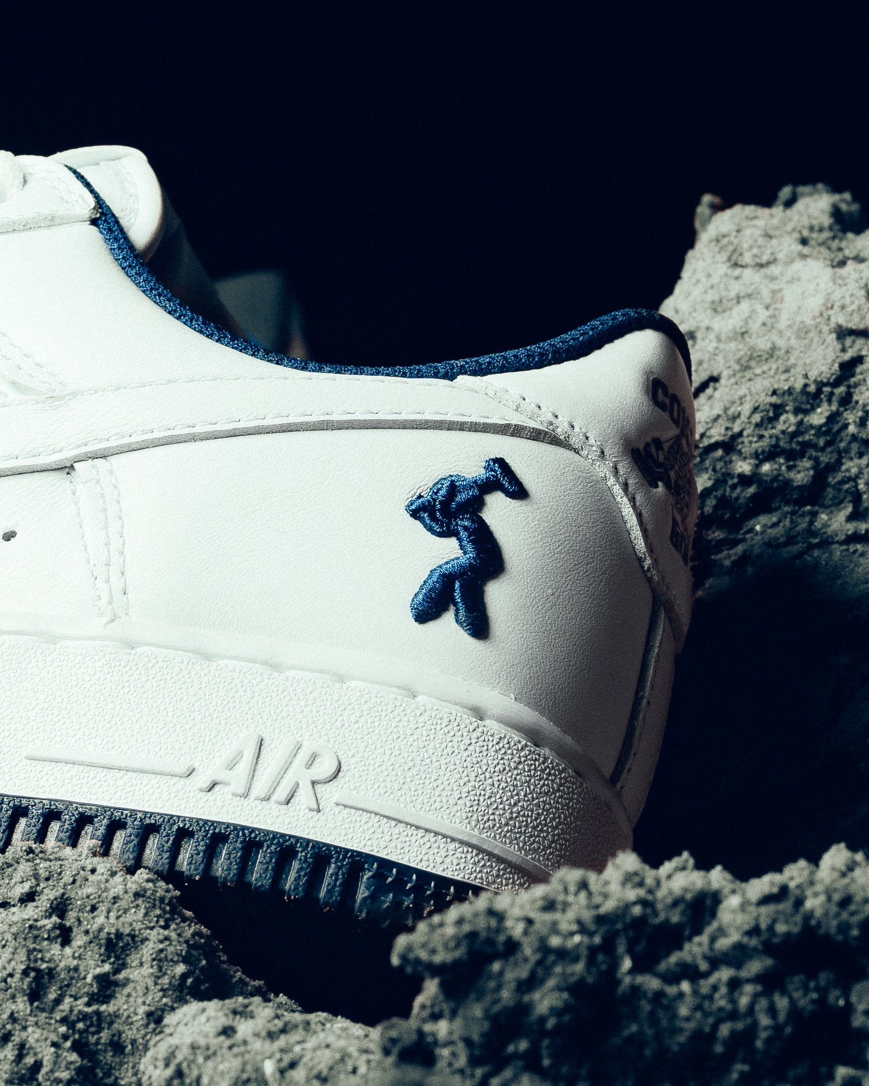 LIL YACHTY X NIKE US FORCE 1 'CONCRETE BOYS' - WHITE/MIDNIGHT NAVY