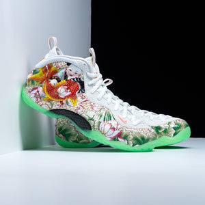 Nike Air Foamposite One Premium 'Tianjin 2.0' - White/Light Poison Green