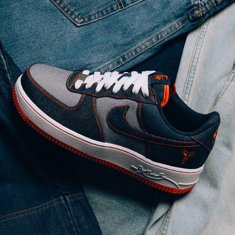 Kobe Bryant x Nike Air Force 1 Low Protro 'Denim' - Obsidian/Safety Orange