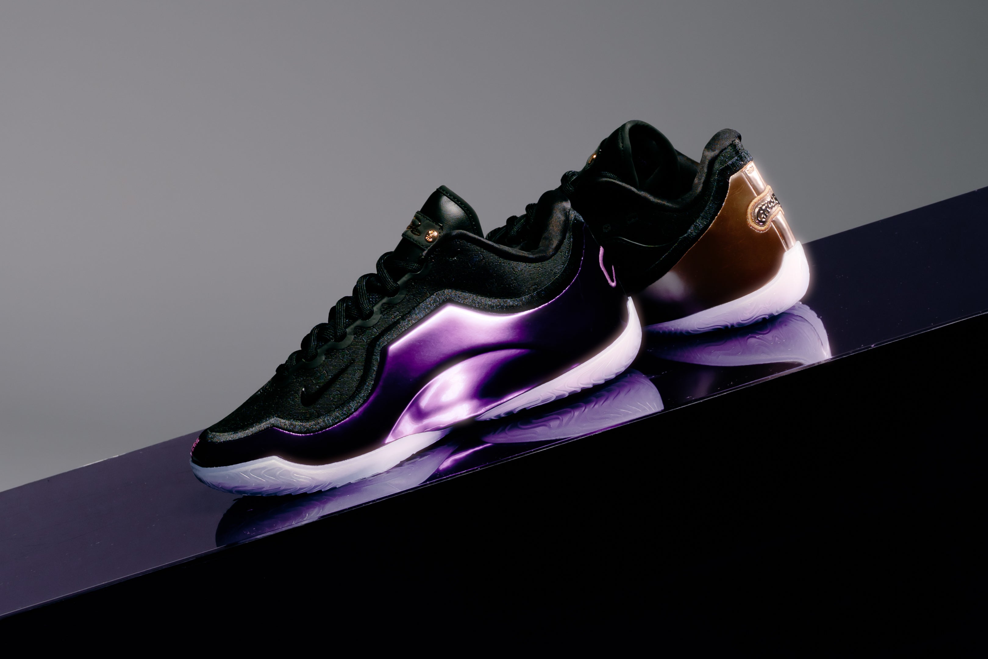 purple metallic nike