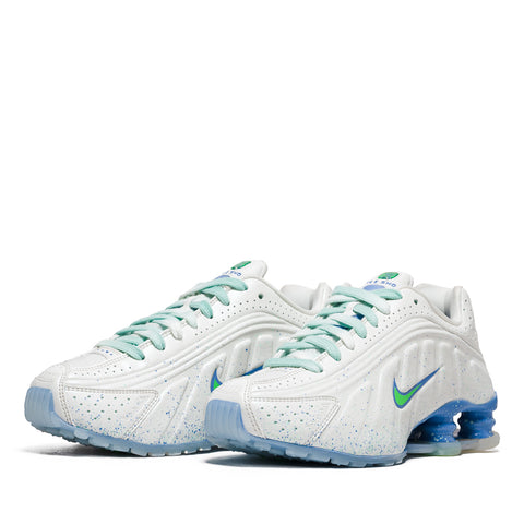 Women's Nike Shox R4 AB - Summit White/Green Strike