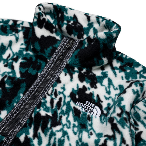 The North Face Fleeski 1/4 Zip Pullover - Deep Nori Trail Grid