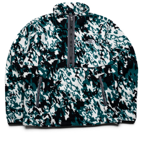 The North Face Fleeski 1/4 Zip Pullover - Deep Nori Trail Grid