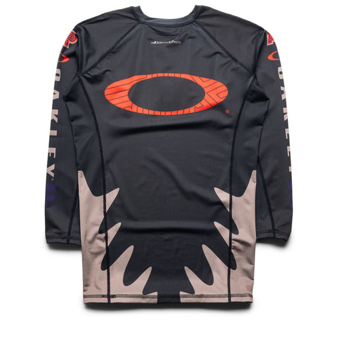 Albino & Preto x Oakley Entanglement Rashguard L/S Tee - Black/Concrete