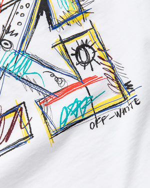 Little Kids Off-White Arrow Scribble Tee - White