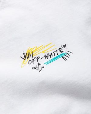 Big Kids Off-White Arrow Scribble Tee - White