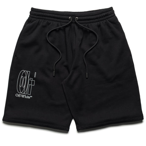 Off-White Big Double Arrow Skate Sweatshorts - Black