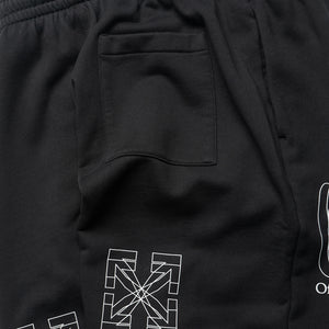 Off-White Big Double Arrow Skate Sweatshorts - Black