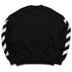 L/AB c/o Off-White Diagonal Crewneck - Black