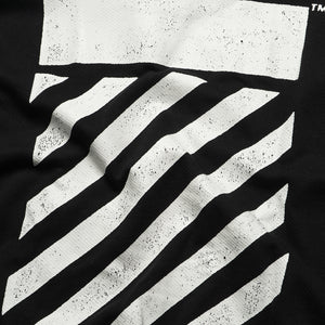 L/AB c/o Off-White Core Diagonal Hoodie - Black